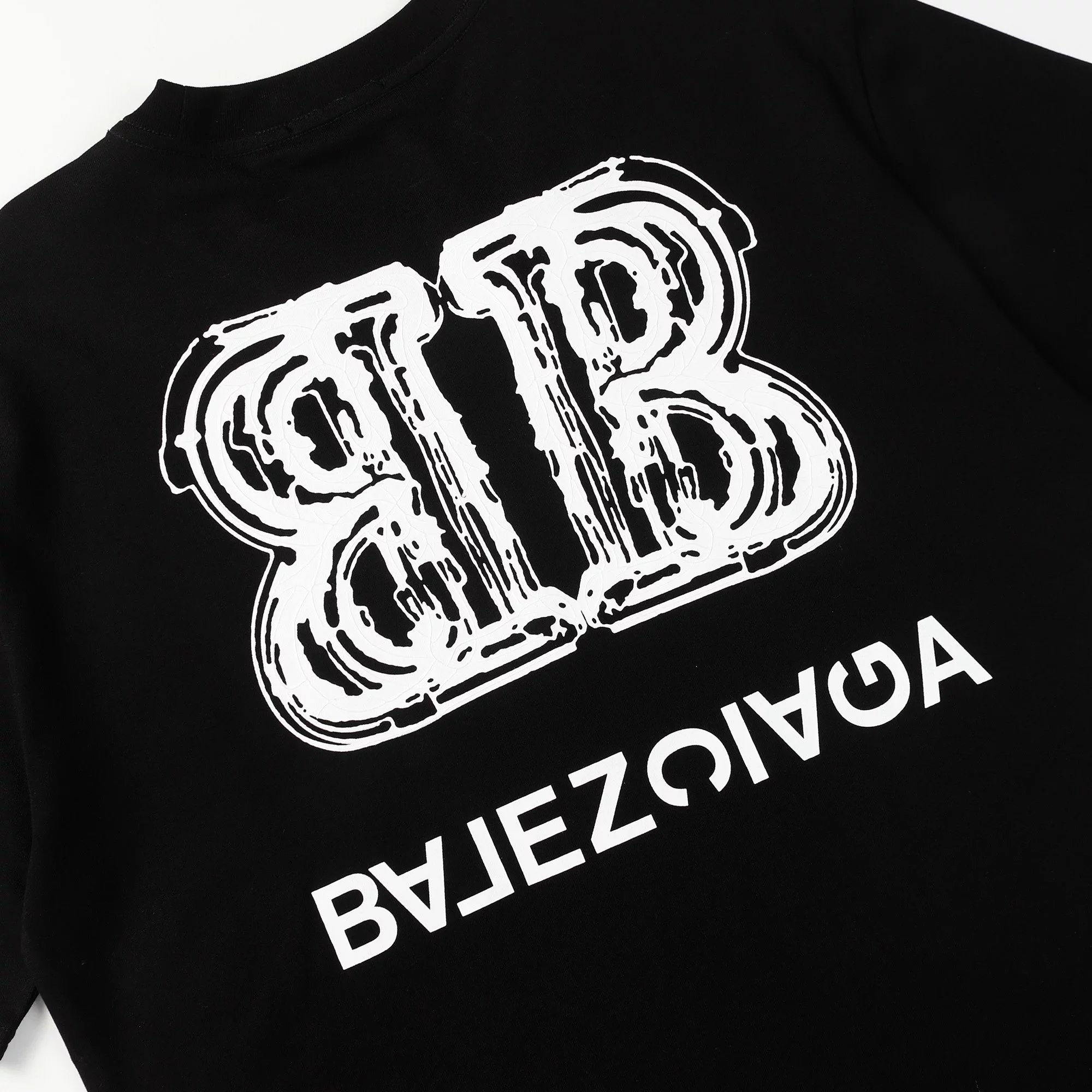 Balenciaga Logo Print Oversized T-Shirt Blue - 24
