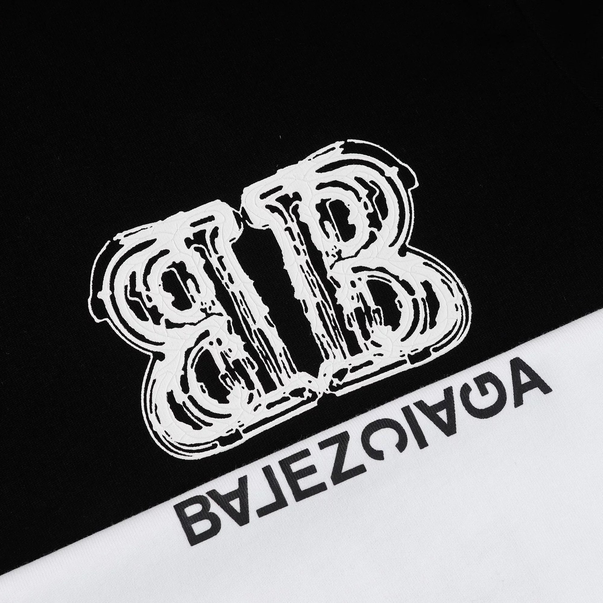 Balenciaga Logo Print Oversized T-Shirt Blue - 25