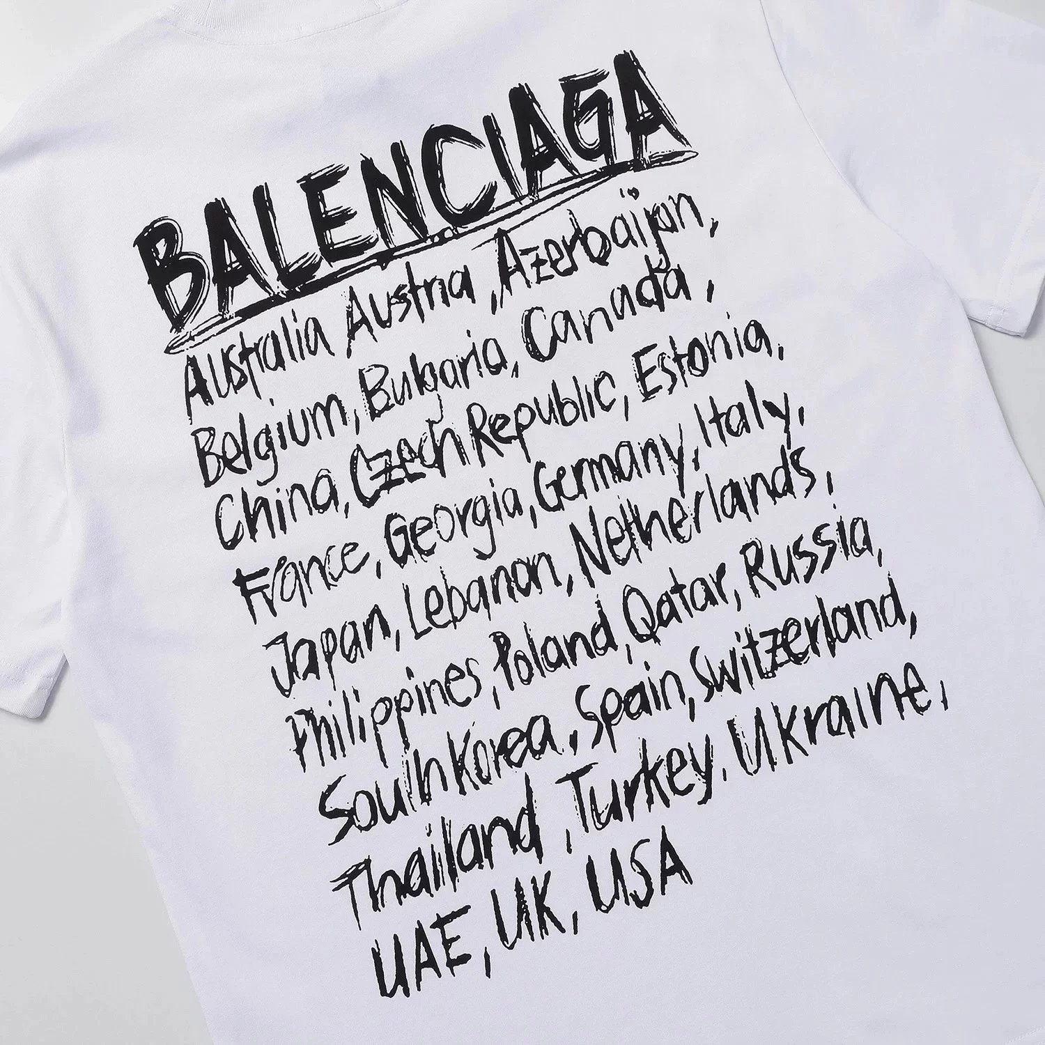 Balenciaga Embroidered Crest T-Shirt White - 22