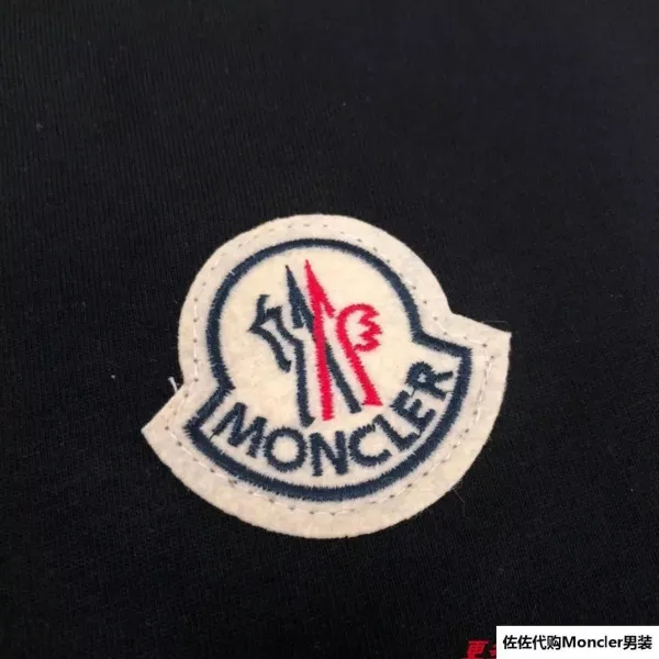 Moncler Logo Print Black T-Shirt - 15