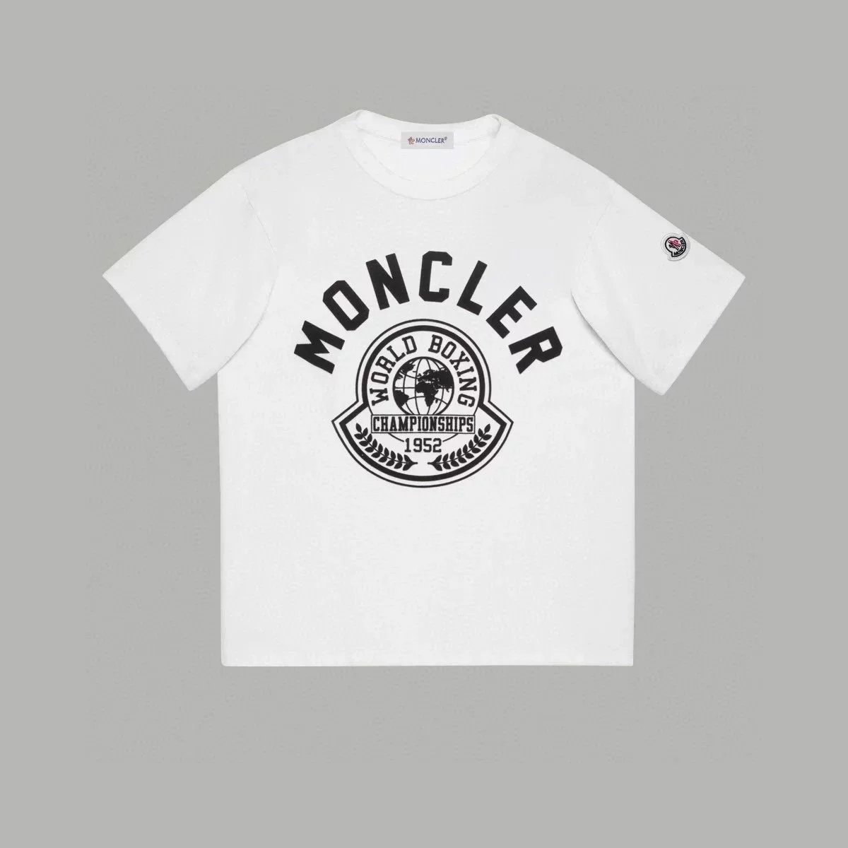 Moncler Paint Splatter Logo Black T-Shirt - 12