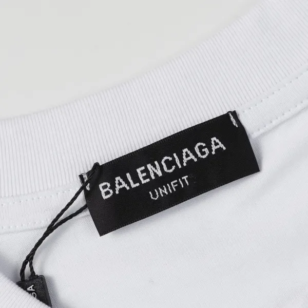 Balenciaga Logo Print Oversized T-Shirt Blue - 14