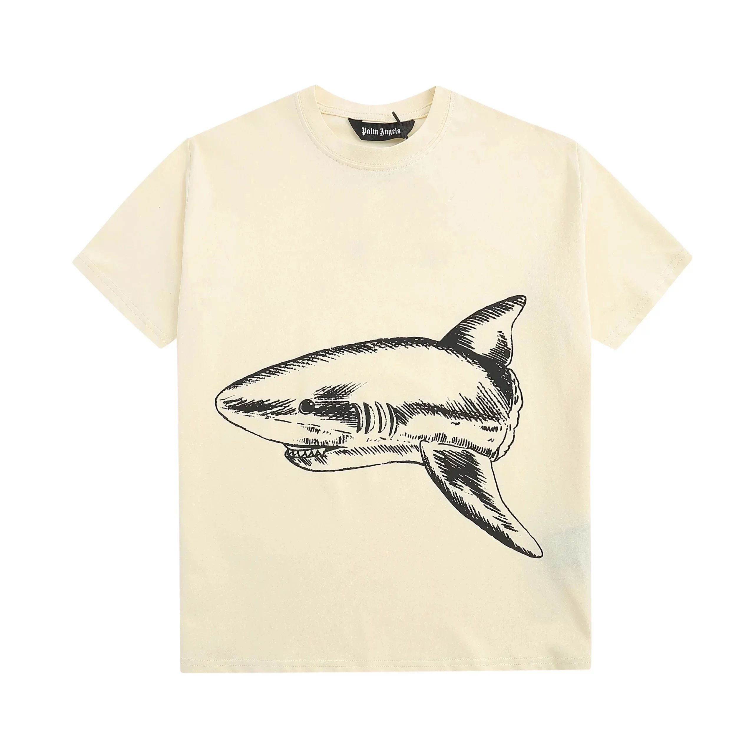 Palm Angels Gothic Logo Oversized T-Shirt White - 38