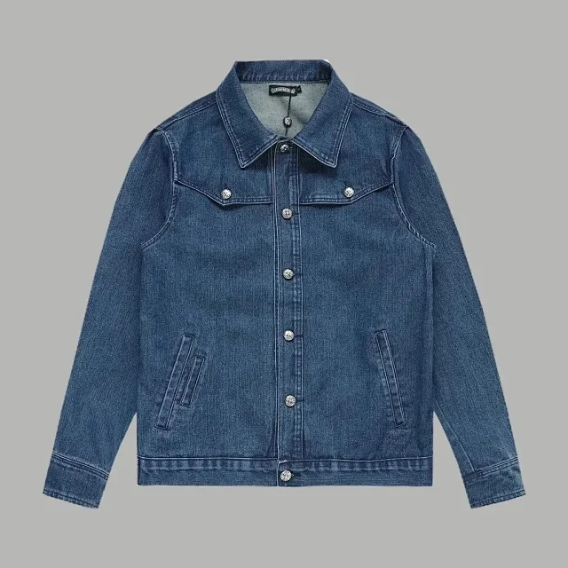 Balenciaga Jackets Logo denim trucker jacket product detail image 55