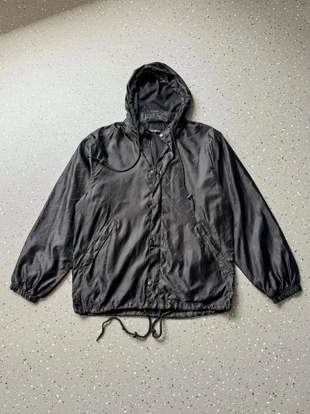 Balenciaga Jackets Logo denim trucker jacket product detail image 59