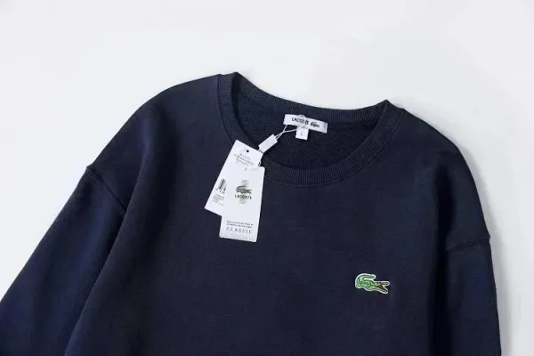 Lacoste Classic Crocodile Embroidered Gray Sweatshirt - 18