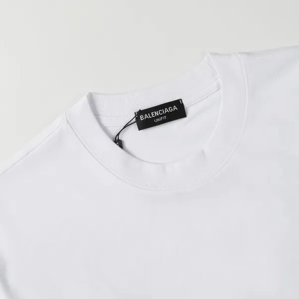 Balenciaga Logo Print Oversized T-Shirt Blue - 18