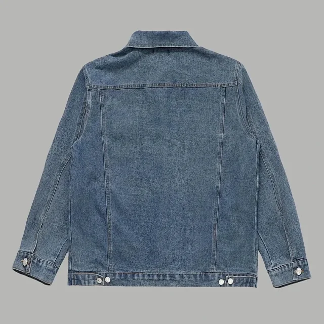 Balenciaga Jackets Logo denim trucker jacket product detail image 21