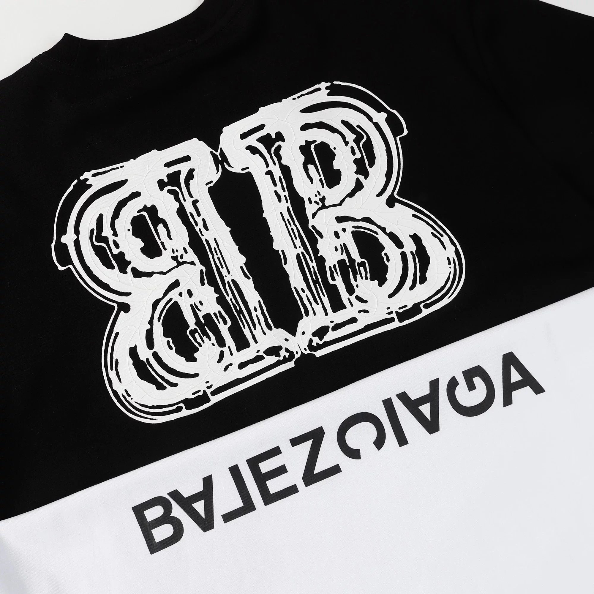 Balenciaga Logo Print Oversized T-Shirt Blue - 20