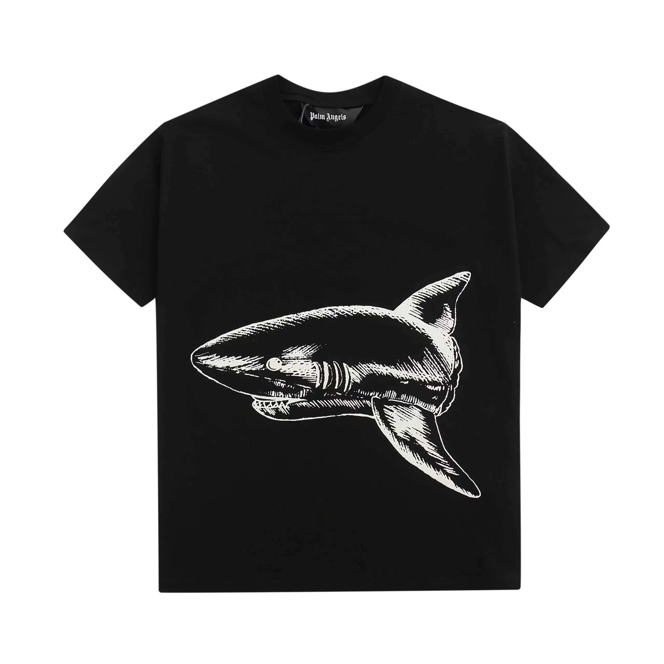 Palm Angels Gothic Logo Oversized T-Shirt White - 39