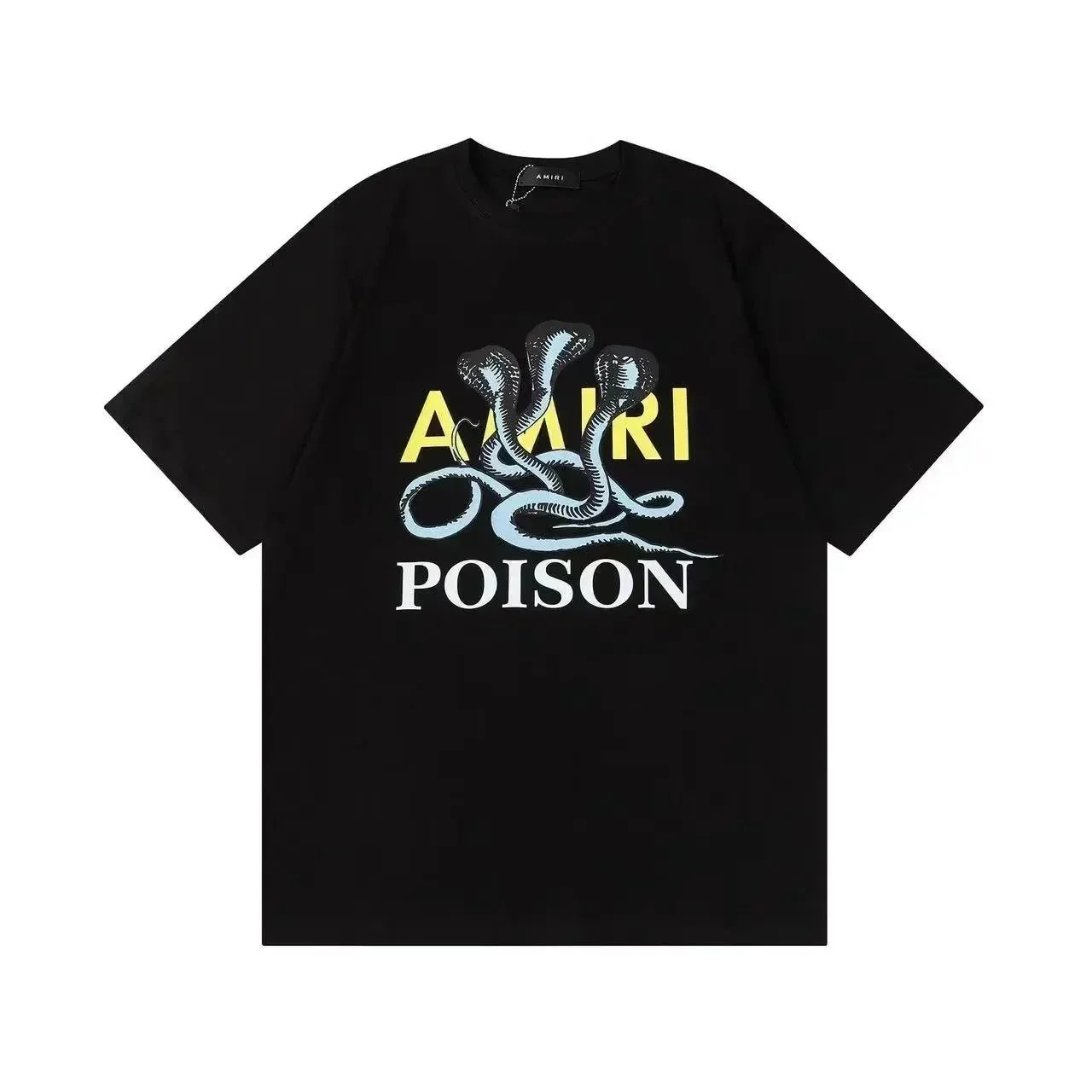 Amiri Dripping Logo Black T-Shirt - 21