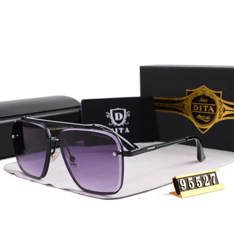 DITA DITA Mach 6 Sunglasses with Gradient Purple Lenses Purple