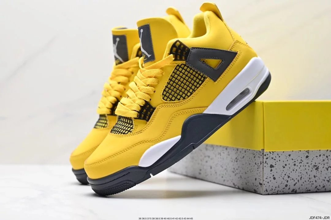 Air Jordan 4 Retro White Cement Grey Sneakers - 80