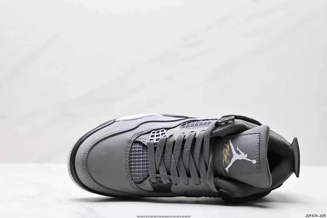 Air Jordan 4 Retro White Cement Grey Sneakers - 84