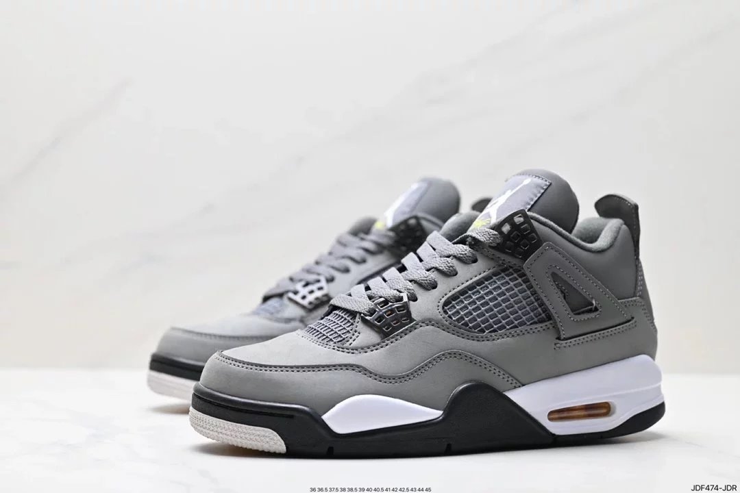 Air Jordan 4 Retro White Cement Grey Sneakers - 86