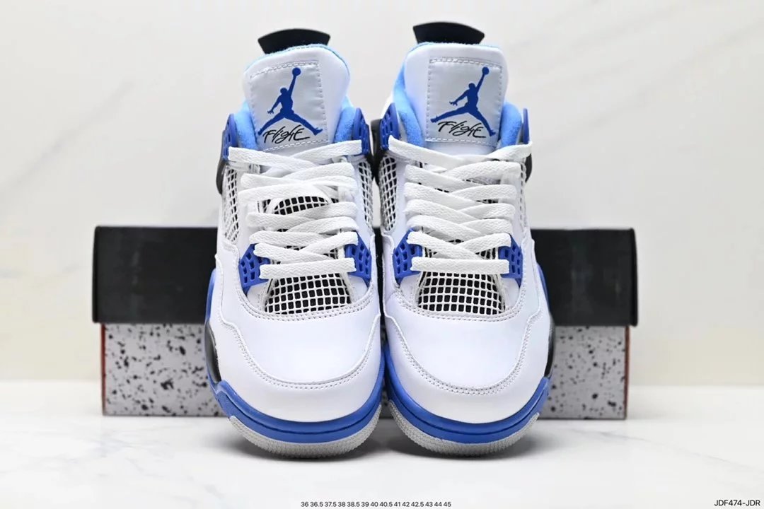 Air Jordan 4 Retro White Cement Grey Sneakers - 54