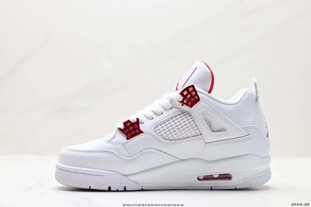 Air Jordan 4 Retro White Cement Grey Sneakers - 58