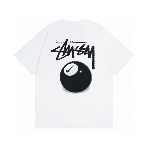 Gallery Dept 8-Ball Spray Graphic T-Shirt White - 12