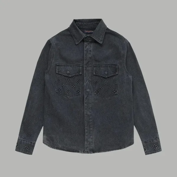 Louis Vuitton Monogram Canvas Workwear Shirt Army Green - 30
