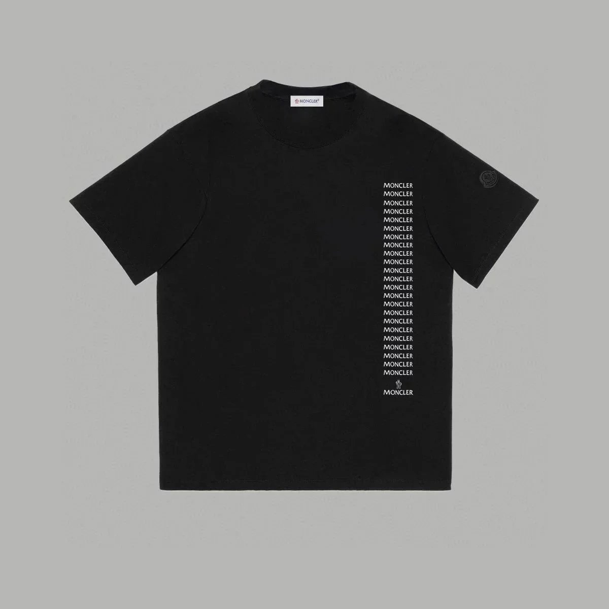 Moncler Paint Splatter Logo Black T-Shirt - 15