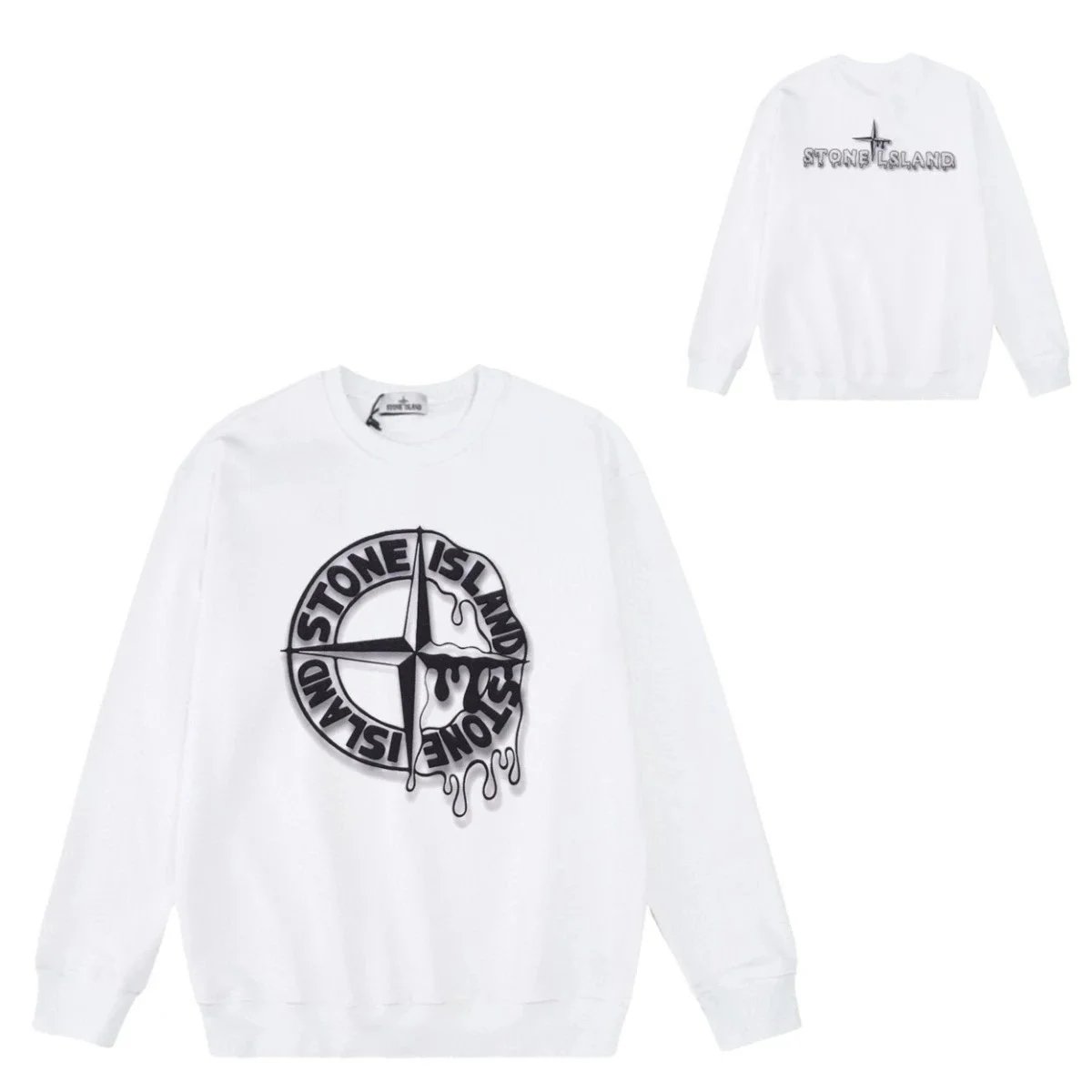 Stone Island Black Crewneck Sweater - 17