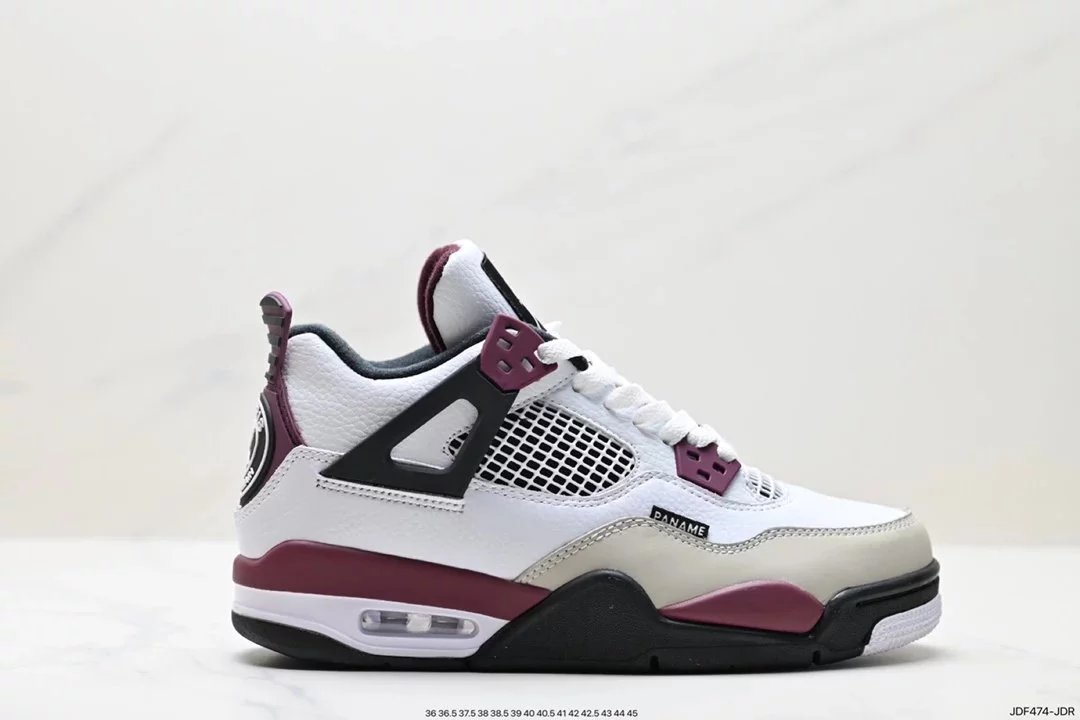Air Jordan 4 Retro White Cement Grey Sneakers - 34
