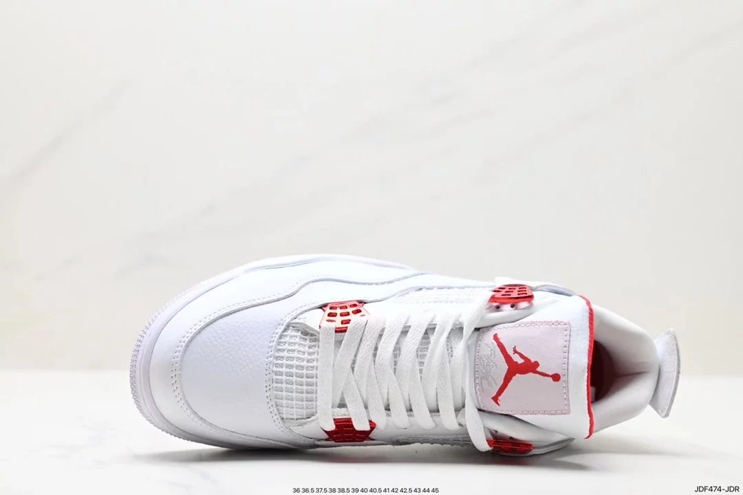 Air Jordan 4 Retro White Cement Grey Sneakers - 57