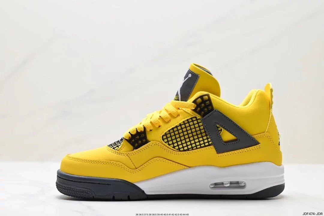 Air Jordan 4 Retro White Cement Grey Sneakers - 76