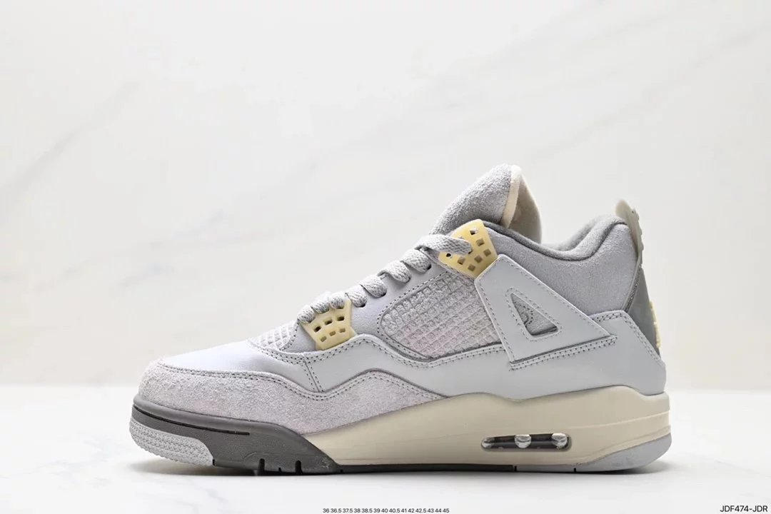 Air Jordan 4 Retro White Cement Grey Sneakers - 94