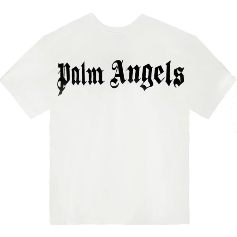 Palm Angels Gothic Logo Oversized T-Shirt White - 24