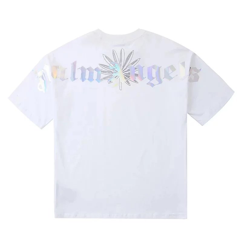 Palm Angels Gothic Logo Oversized T-Shirt White - 36