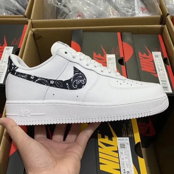 Nike Air Force 1 Low Bandana White Sneakers - 1