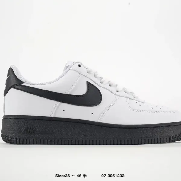 Nike Air Force 1 Low White/Black Sneakers - 1