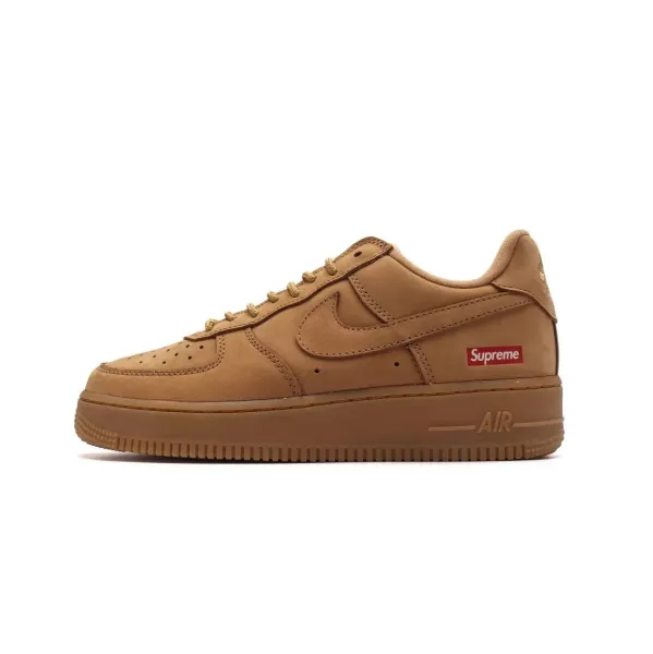 Supreme x Nike Air Force 1 Low Wheat Sneakers - 1