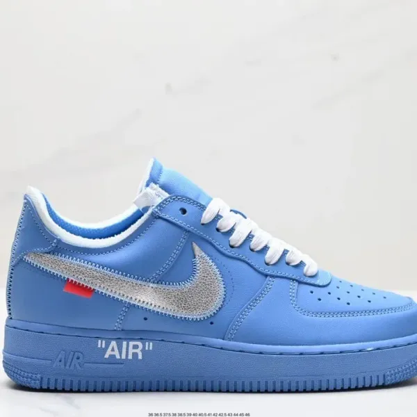 Nike x Off-White Air Force 1 Low University Blue Sneakers - 1