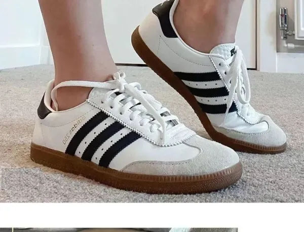 Adidas Samba Classic Black White Sneakers - 12