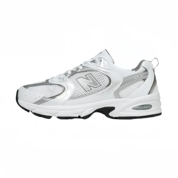 New Balance 530 White Silver Running Shoes - 1