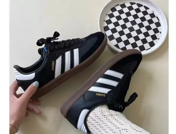 Adidas Samba Classic Black White Sneakers - 9