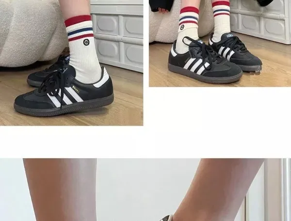 Adidas Samba Classic Black White Sneakers - 11