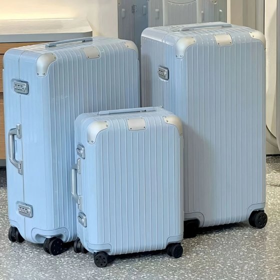 R LUGGAGE Hybrid 21" Carry-On Trunk & 33" Checked Luggage - Lightweight