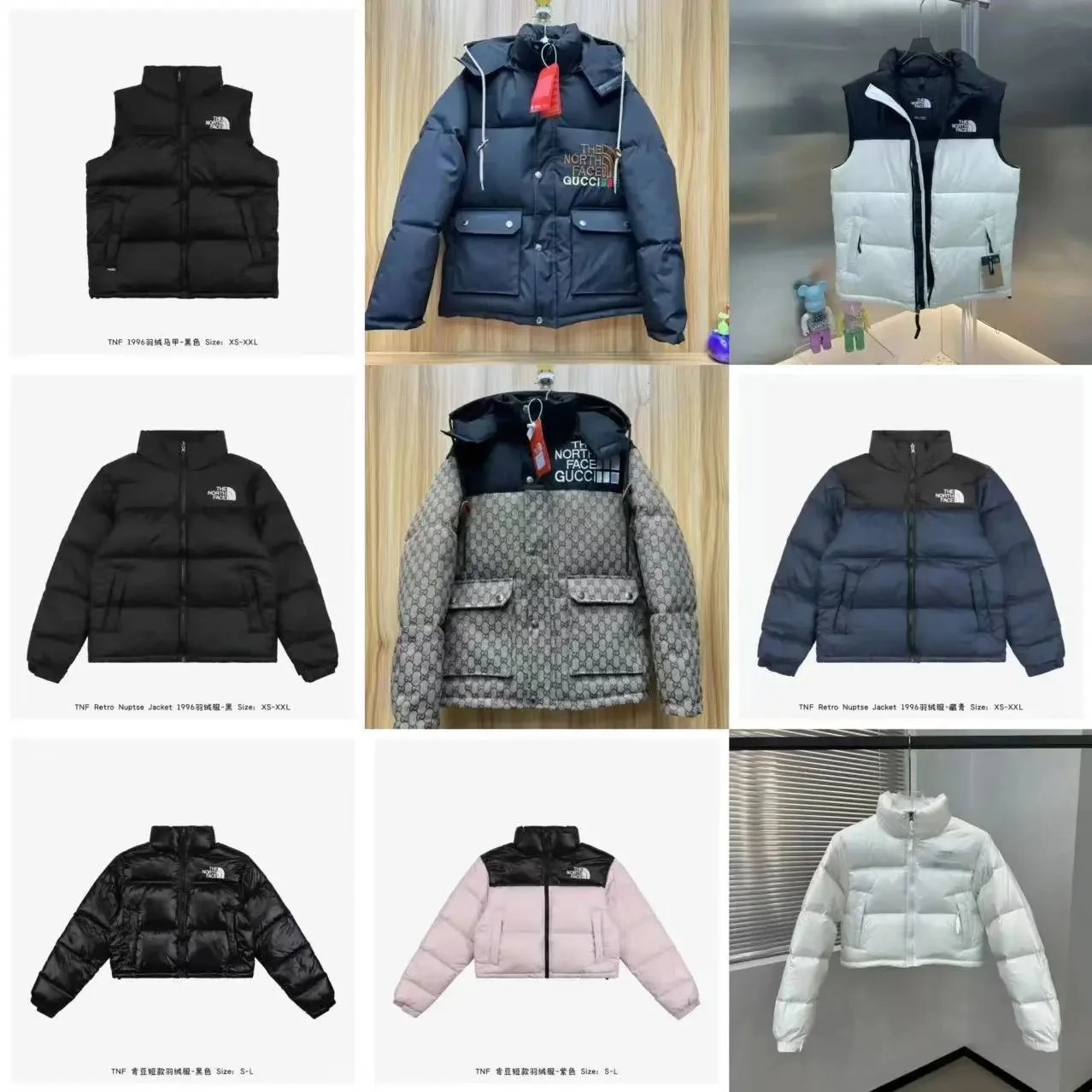 【GW01】TOP quality winter classic beauty warm cotton jacket men and women models couple models