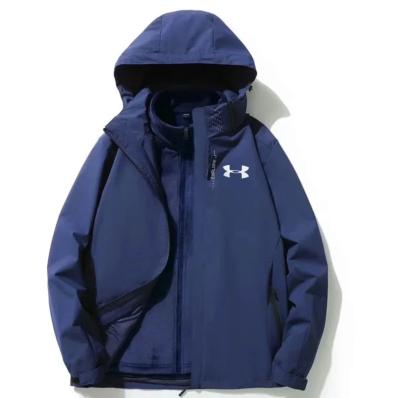 Nike Jackets Hooded lightweight zip jacket — Dark blue two-piece set