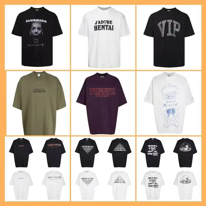 Vetements Camiseta 40 Estilos