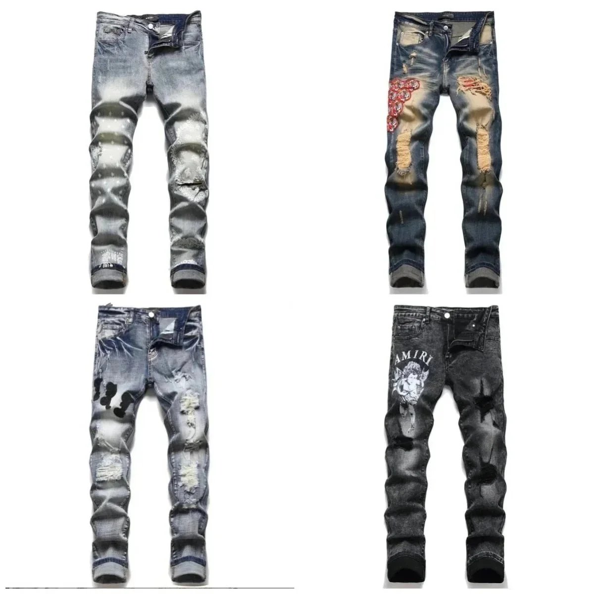 Amiri Distressed Denim Jeans [