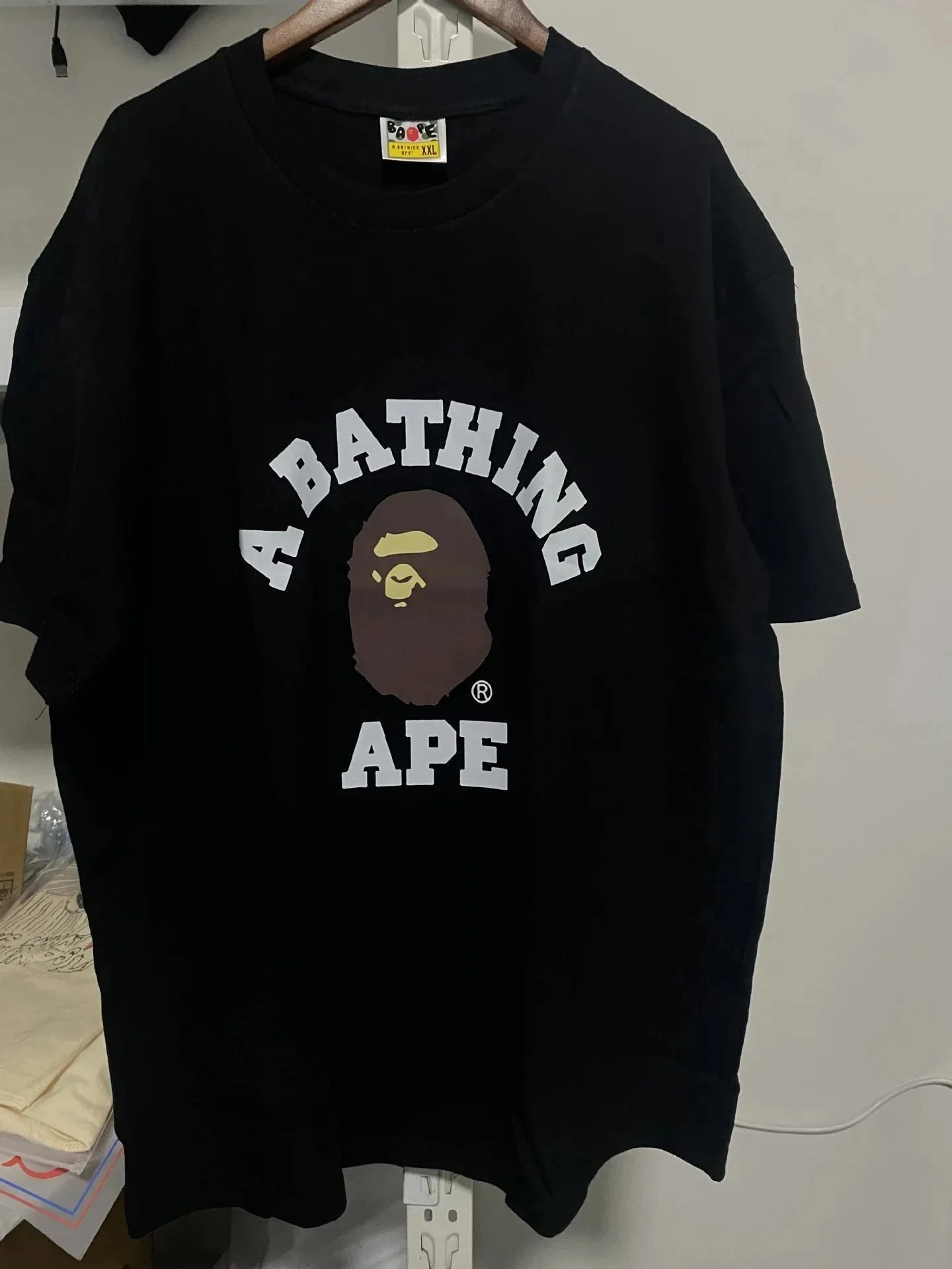 A Bathing Ape Camo Ape Head Purple Black T-Shirt - 15