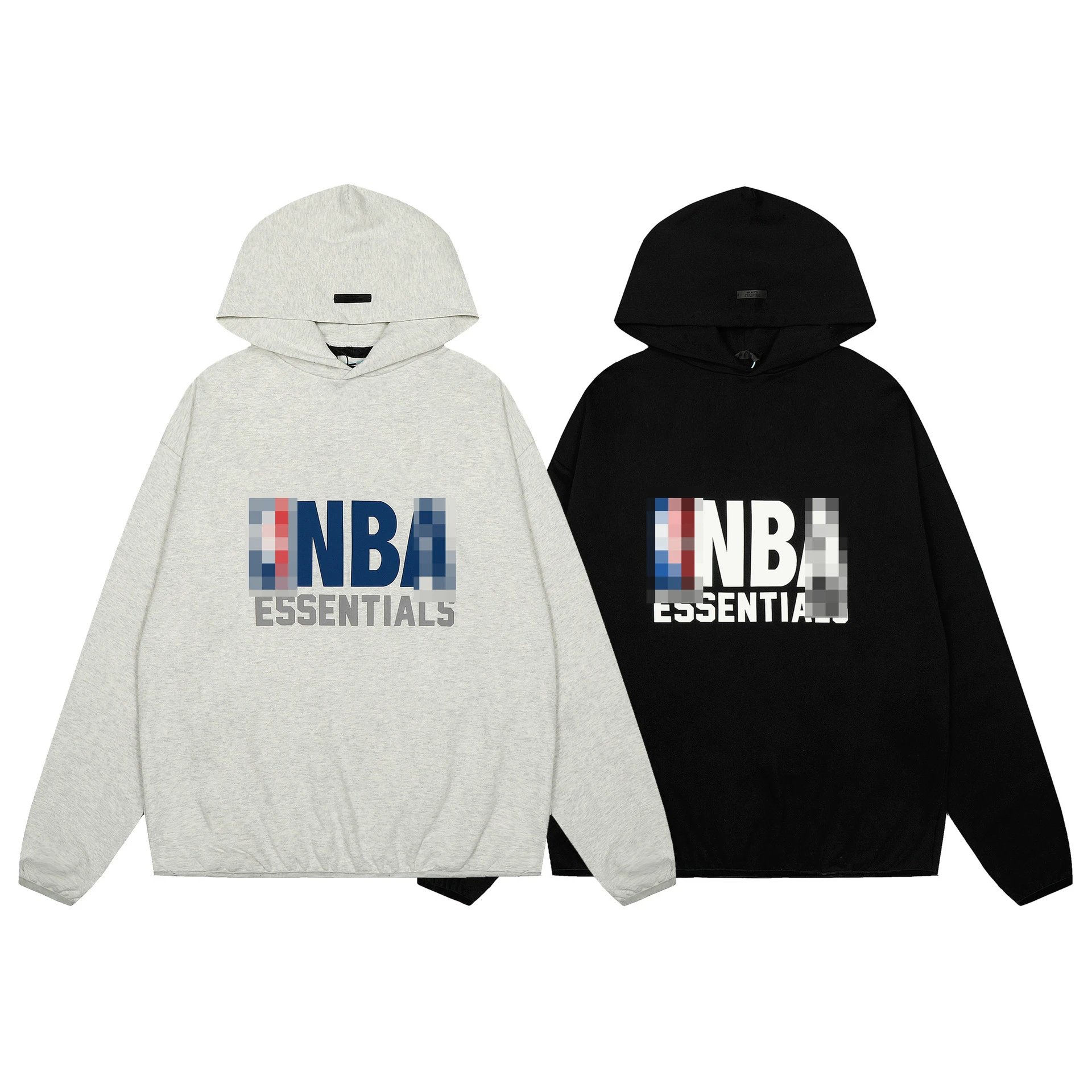 Cross-Border Niche American Fashion Brand Fog Essentials Collaboration with NBA Drawstring Hooded Sweatshirt and Straight-Leg Pants