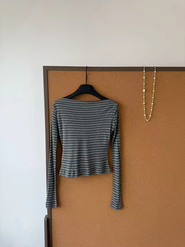 Striped jersey top: seller detail photo 5