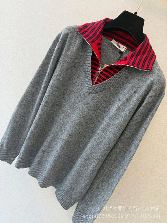Cashmere and jersey sweater: seller detail photo 3