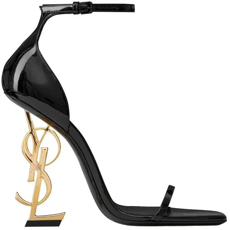 Glossy Gold Heel 8cm