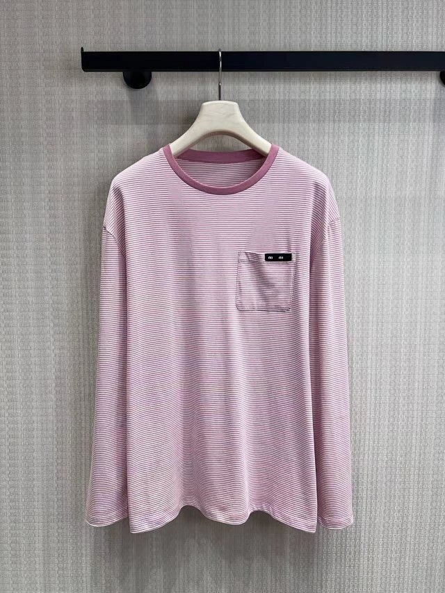 Striped jersey T-shirt: seller detail photo 2